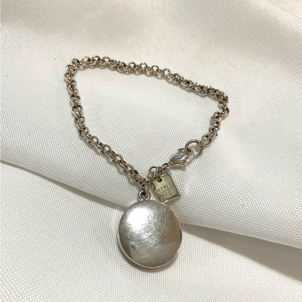 Silver Tone Nine West Charm Bracelet